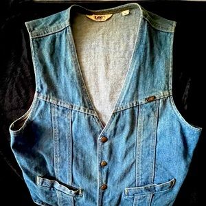 Vintage Lee Denim Vest size medium